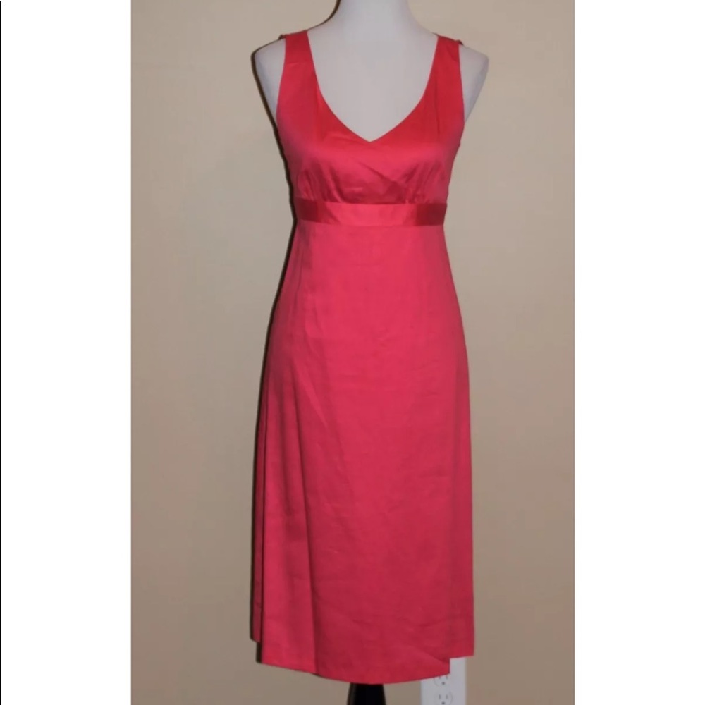 J Crew Dress Size 6 100% Cotton Pink  Sleeveless